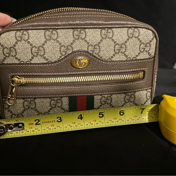 Gucci Brown GG Supreme Canvas Ophidia Belt Bag - Picture 5 of 7